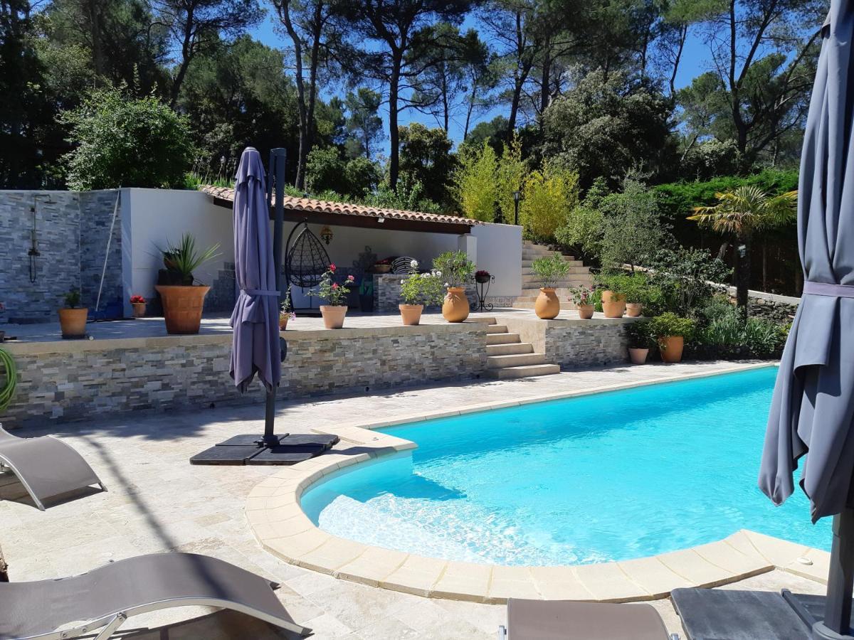 Villa La Licorne Piscine Privee, Jacuzzi, Massages, Tennis, Golf A 9Km Belcodene Luaran gambar